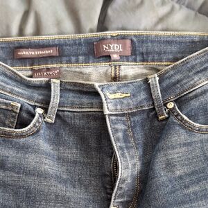 NYDJ Women's Blue Straight Leg Jeans